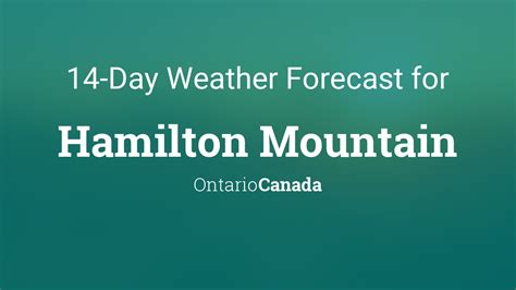 weather forecast hamilton ontario